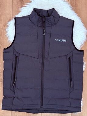 KUIU Men‘s Black / Gray Down Vest - Size Large